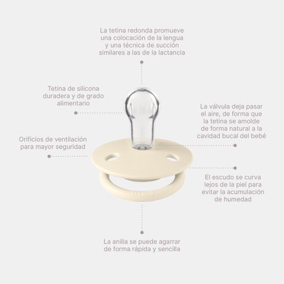 Pack de 2 Chupetes - Sage & Cloud Glow Night | BIBS