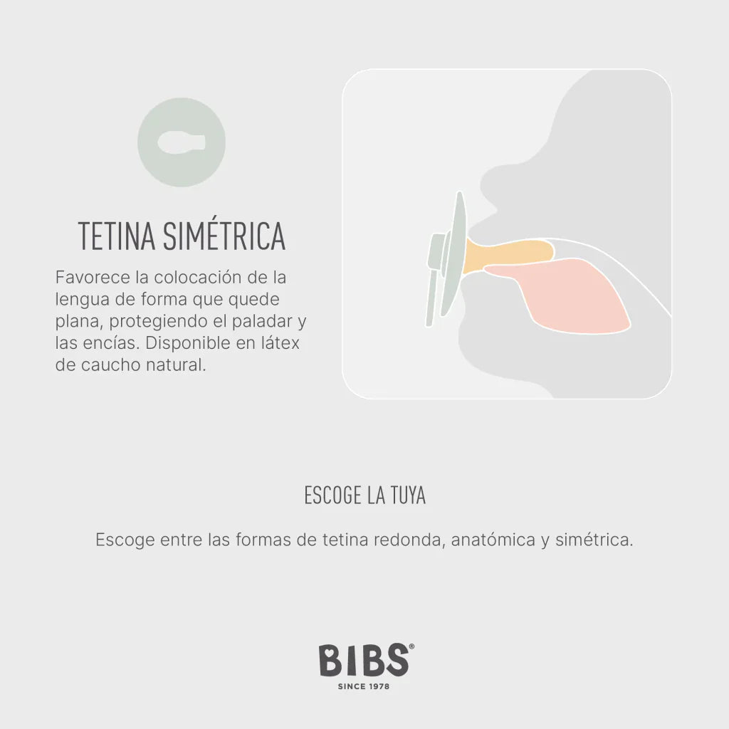 Pack de 2 Chupetes - Ivory & Blush | BIBS