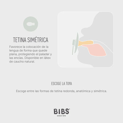Pack de 2 Chupetes - Ivory & Blush | BIBS