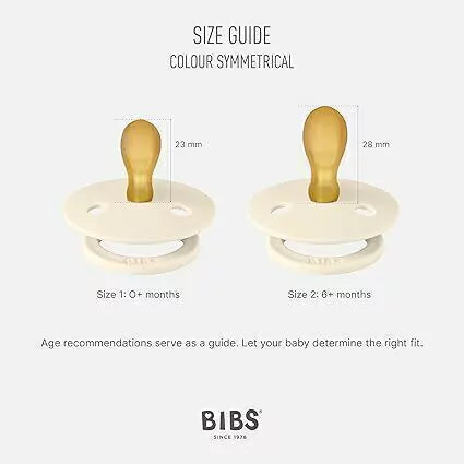 Pack de 2 Chupetes - Ivory & Blush | BIBS