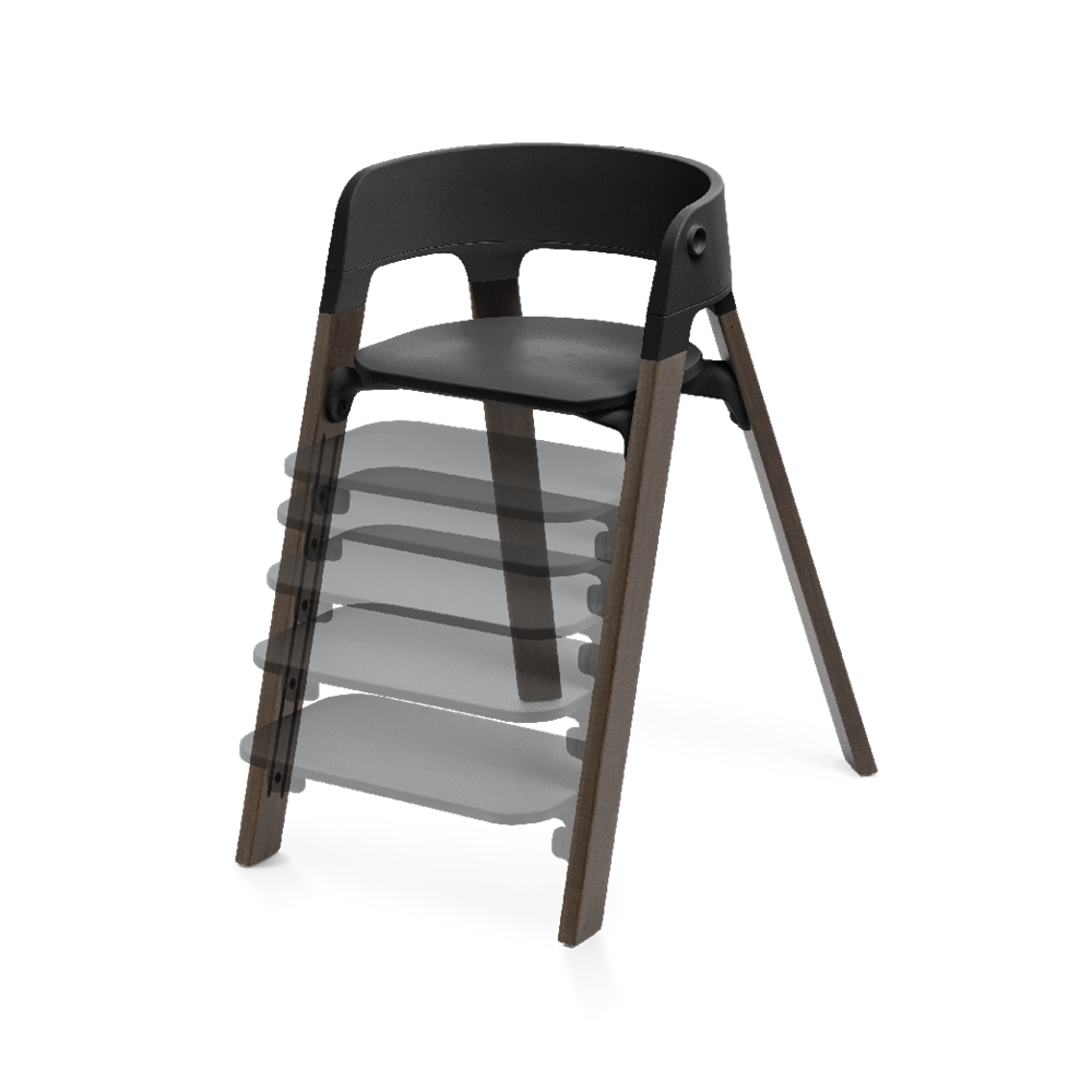 Silla Steps™ Black / Warm Brown | Stokke®