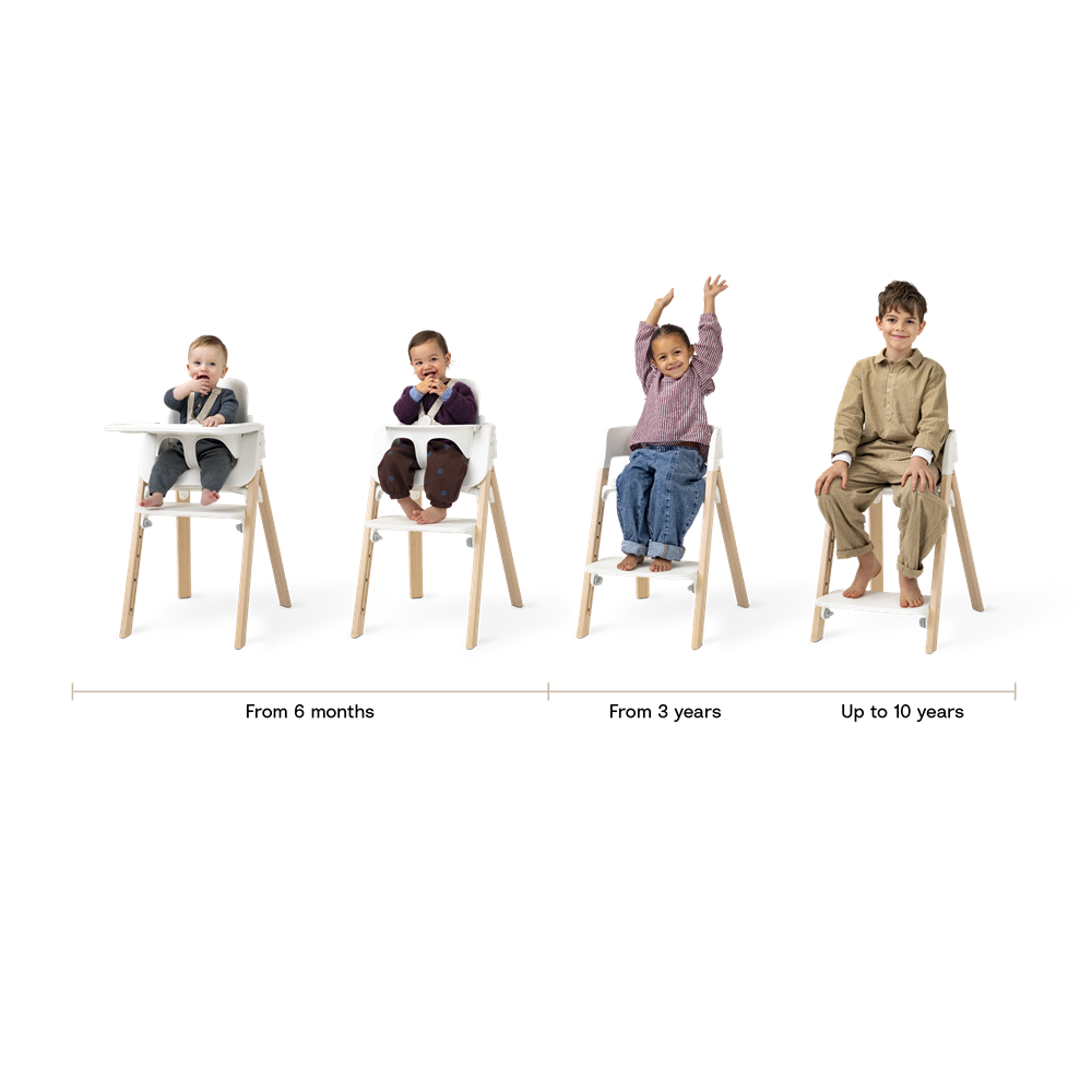 Silla Steps™ Black / Warm Brown | Stokke®