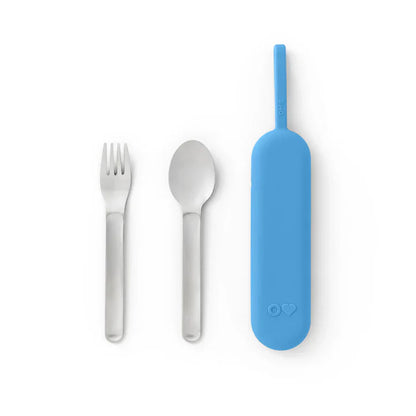 OmieBox UP Pod & Utensil - Set Porta Utensilios con Cubiertos para OmieBox UP® - Azure | Omie