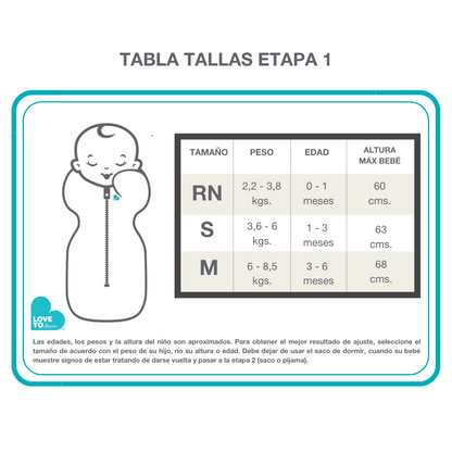 Swaddle UP™ Etapa 1 TOG 1.0 - Gris | Love To Dream