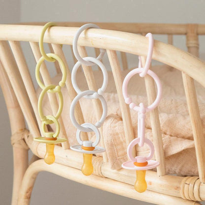 Pack de 12 Anillos Desmontables - Blush, Peach & Dusky Lilac | BIBS