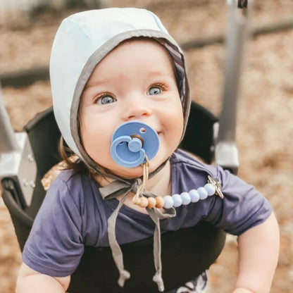 Pack de 2 Chupetes de Caucho Natural  - Sky Blue & Baby Blue | BIBS