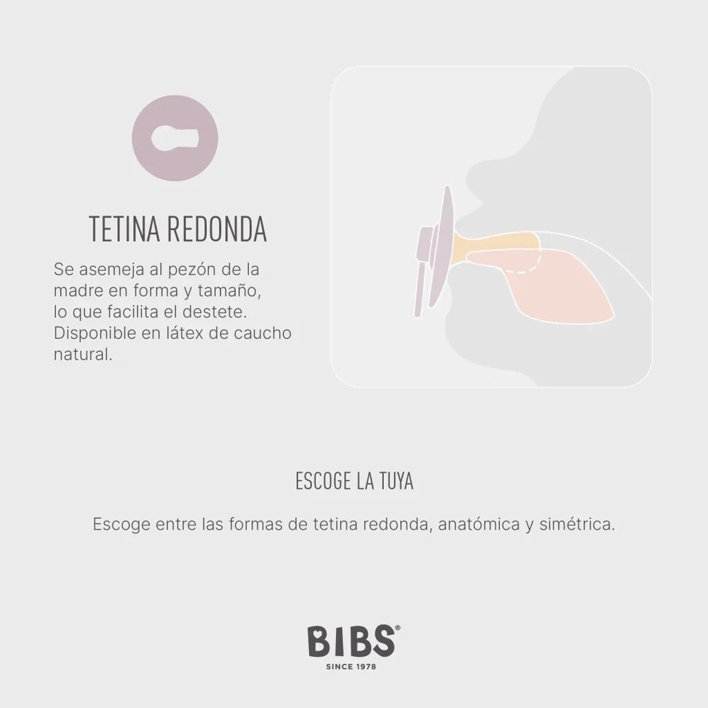 Pack de 2 Chupetes - Ivory & Blush | BIBS