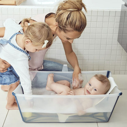 Tina Plegable Flexi Bath - Transparent Blue | Stokke
