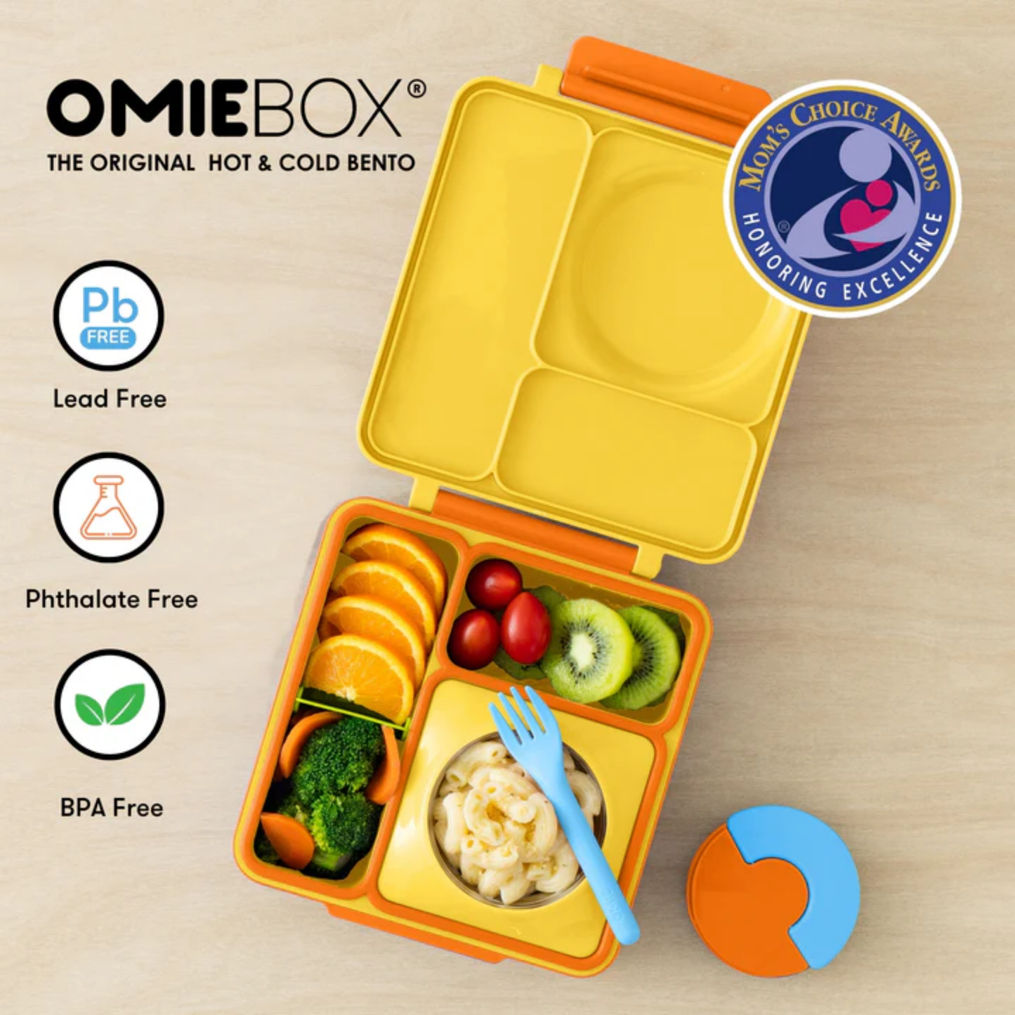 OmieBox® – Lonchera Térmica Infantil con Termo Integrado -   Sunshine | Omie